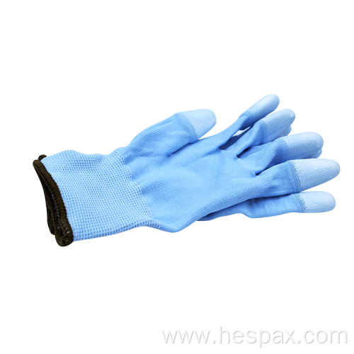 Hespax Custom Working Gloves Anti-cut Safety PU Coated